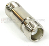 TNC Female (Jack) to TNC Female (Jack) Adapter, Nickel Plated Brass Body, 1.25 VSWR - SM5710 - Fairview Microwave Inc.