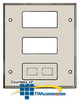 Hubbell 3 Gang Cover Plate - HBL6747RRFGY - TelephoneStuff.com