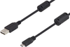 Cable, Usb 2.0 A-Micro B Plug, 2M, Black; Connector A L-Com - 44AC0188 - Newark, An Avnet Company