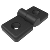 Profile Hinge, 118 mm size, with Mounting CSK Holes, Polyamide, Black - 96-DLOH-3266-R - Southco
