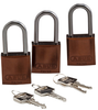 Brown Aluminum Padlocks - 123434 - Brady Corporation