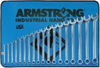 18pc.Metric Full Polish Combination Wrench Set -- 52-638 - Image