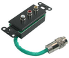 RapidRun&reg; Composite Video + Stereo Audio Wall Plate - Black -- 2212-42028-001 - Image