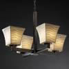 POR-8829-40-WAVE-DBRZ Mid. Chandeliers-Glass Up - 670618 - Capital Lighting, Inc.
