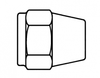 JIC Long Tube Nut -- 304-03 - Image
