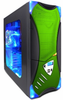 Apevia X-Plorer Steel Case - Black/Green - 110041 - Xoxide
