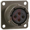 CONNECTOR,THRU BULKHEAD RECEPTACLE,SIZE12,4 #16 PIN/4 #16 SOCKET CONTACT - 70011483 - Allied Electronics, Inc.