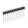 12 Pos. Female SIL Vertical Wire Wrap IC Strip -- D01-9951242 - Image