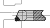 Screw-On Trigon Heavy Metal Fixed Steel Head 5° Reverse - Style L for Carbide Inserts - Greenleaf Corporation