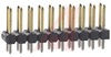 DUAL ROW STRAIGHT PIN BREAKAWAY HEADER;20 CIRCUITS - 70190990 - Allied Electronics, Inc.