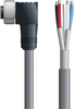 DN4110005F05 - LAPP UNITRONIC® DeviceNet Cordsets 14 & 18 AWG / 1 + 1 pair Bus - Gray PVC - 7/8 in Male Panel Mount / Wire Leads connectors - 5m - OLFDN4110005F05 - Lapp Tannehill