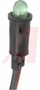 Indicator, Pnl-Mnt; LED, Green, 20 mA,16 mcd, 24 AWG, 6 in. Leads - 70130264 - Allied Electronics, Inc.