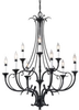 Chandelier - F2534/6+3BK - Generation Brands