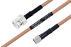 MIL-DTL-17 BNC Male to SMA Male Cable 72 Inch Length Using M17/128-RG400 Coax - PE3M0061-72 - Pasternack