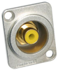 Rca Connector, Jack, 2Pos, Yellow; No. Of Contacts Amphenol - 23AC1100 - Newark, An Avnet Company