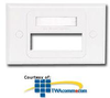 Siemon Single Gang Horizontal MAX Australian/Italian.. - MX-HFP-04-02 - TelephoneStuff.com