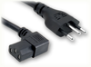 NBR 14136 BRAZIL to IEC-60320-C13 RIGHT ANGLE HOME // Power Cords // International Power Cords // Brazil Power Cords - 2559.098 - Quail Electronics