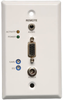 VGA with Audio over Cat5/Cat6 Extender, Wallplate Receiver, 1920x1440 at 60Hz, Up to 1000-ft., TAA - B132-100A-WP-1 - Tripp Lite by Eaton
