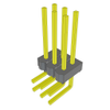 Headers, Male Pins - 612-HMTSW-103-09-T-D-430-RA-ND - DigiKey