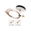 GSM + Wi-Fi Combo Adhesive Screwable Puck 80mm Antenna with RG178 (L-3Mtr) Cable + UFL Connector -- ET-GSWISRS80M-3L3-U