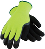 PIP 41-1420 Black/Green Medium Acrylic/Terry Cloth Cold Condition Gloves - Latex Foam Palm & Fingers Coating - 10.7 in Length - 616314-21449 - 616314-21449 - R. S. Hughes Company, Inc.