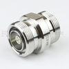 7/16 DIN Female (Jack) to 7/16 DIN Female (Jack) Adapter IP67 Mated, Tri-Metal Plated Brass Body, 1.25 VSWR -- SM4402 - Image