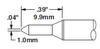 Metcal Smartheat Soldering Cartridge STTC-031 - Conical Tip - 0.39 in Tip Length - 0.04 in Tip Width - STTC-031 - R. S. Hughes Company, Inc.