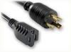 LOCKING NEMA L6-30P to NEMA 5-15R HOME // Power Cords // High Voltage Power Cords // Locking Blade Power Cords -- 5334.120 - Image