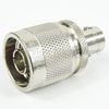 N Male (Plug) to BNC Female (Jack) Adapter, Nickel Plated Brass Body, 1.2 VSWR - SM3510 - Fairview Microwave Inc.
