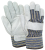 Red Steer 13163 Blue/Gray/White Small Cowhide Suede Leather Driver's Gloves - Wing Thumb - Uncoated - 13163 SM - 13163 SM - R. S. Hughes Company, Inc.
