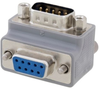 Premium DB9 right angle male to female Adapter alt orientation - DSC00286 - MilesTek Corporation