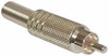 RCA Plug, Nickel Plated With Spring Strain Relief - CA-C4464 - Visual Sound, Inc.