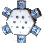 Gradient 6 x 2-Way Valve-Closed -- 225T091 - Image
