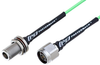 N Male to N Female Bulkhead Low Loss Cable 48 Inch Length Using PE-P160LL Coax - PE3C5257-48 - Pasternack