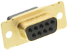 D Sub Shell, Receptacle, 9 Position, Brass; No. Of Positions Amp Te Connectivity - 52F5234 - Newark, An Avnet Company