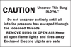 Brady Black on White Rectangle Plastic Mailing Label - 5 in Width - 3 in Height - Printed Text = CAUTION - UNSCREW THIS BUNG SLOWLY - 63243 - 754476-63243 - R. S. Hughes Company, Inc.