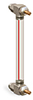 Nylon Liquid Level Gage with Shut-Off, 7” Centerline, 1/4