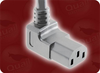 NBR 14136 BRAZIL GREY to IEC-60320-C13 UP ANGLE GREY HOME // Power Cords // International Power Cords // Brazil Power Cords - 2561.192 - Quail Electronics