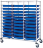 Cart, Triple Bay, 33Bins, Blu; No. Of Bins Quantum Storage - 44AC4349 - Newark, An Avnet Company