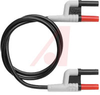 Banana Plug; 600 V (RMS); 0.195 in.; Black; 48 in. - 70198524 - Allied Electronics, Inc.