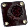 Connector, CPC; 4; Receptacle; Wire; 11; All Plastic; 5/8 - 24 UNEF-2A; Panel - 70082855 - Allied Electronics, Inc.
