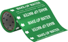 Brady B-946 White on Green Vinyl Self-Adhesive Pipe Marker - 8 in Height - 30 ft Length - Printed Msg = MAKE-UP WATER with Left Arrow - 41562 - 754476-41562 - R. S. Hughes Company, Inc.