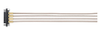 4 Pos. Female SIL RG178 Cable Assembly, 1000mm, single-end, Jackscrews -- M80-FC105-04-1000L - Image