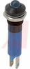 Indicator,Pnl-Mnt;LED IND 5.5 MM 12VDC BLUE, W/ BLK CHROME BEZEL - 70011682 - Allied Electronics, Inc.