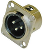 XLR 3 Pin Panel Mt(m) Neutrik Connector - CA-NC3MDL1 - Visual Sound, Inc.