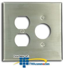 Leviton 2-Gang 1-Toggle 1-Single 1.406 Inch Dia. Oversized.. - 84146-40 - TelephoneStuff.com