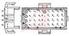 HEADER ASSEMBLY, PIN, 3 POSITION, VERTICAL, BRICK RED - 70084895 - Allied Electronics, Inc.