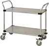 Utility Cart, 2 Solid Shelves/galvanized; Height Quantum Storage - 42AC6324 - Newark, An Avnet Company