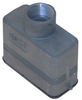 EMI, Rectangular Hood, size 49.16, 2 Pegs, Top PG16 cable entry - CZVS-15L - Mencom Corporation