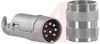 connector,circular din,str male cable connector,8din silver-plt solder contact - 70013427 - Allied Electronics, Inc.